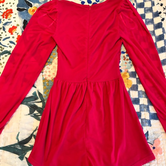 Lulu’s Playful Perfection Fuchsia Romper Size XS - Picture 7 of 8